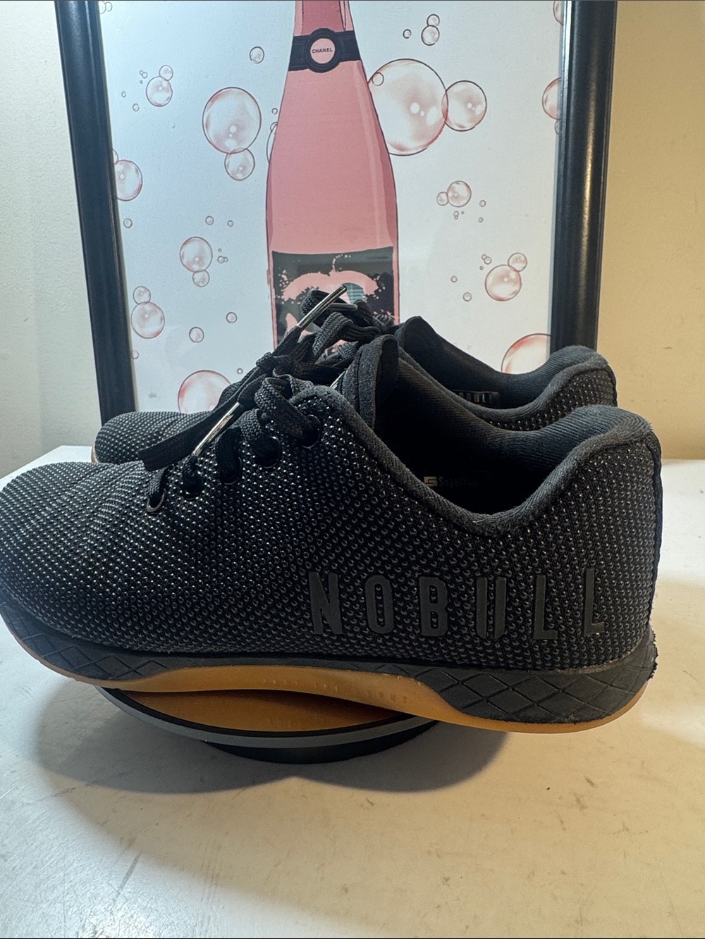 NOBULL Unisex Outerwork Black Training Shoes w/Gum Sole - Size M6.5 / W8 - Picture 9 of 10